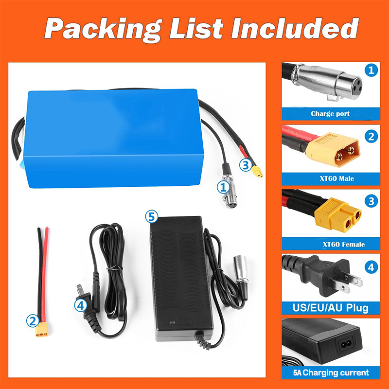 48V 52V Electric Bicycle chamr - 60V 30Ah 21700 Battery Pack recension och pris