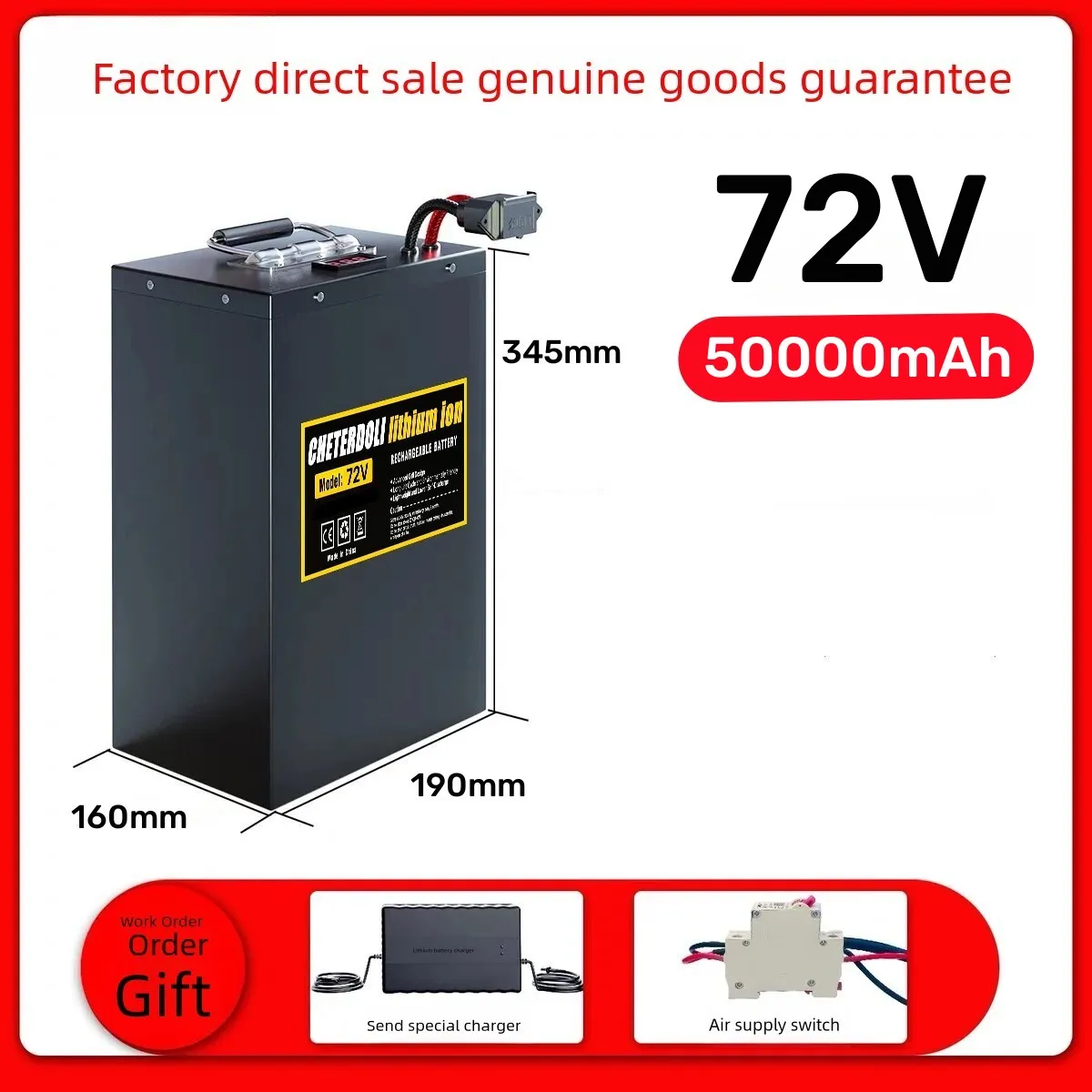 Aleaivy 60V 72V Ebike Lithium  - 72V 30Ah Lifepo4 Battery Pack recension och pris