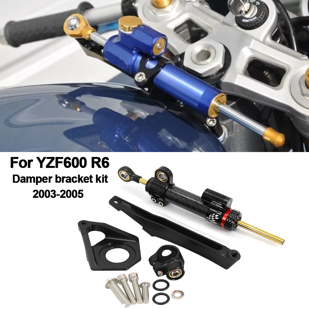 For YAMAHA YZF600 R6 2003-2005 - Steering Damper Stabilizer Kit Cnc recension och pris